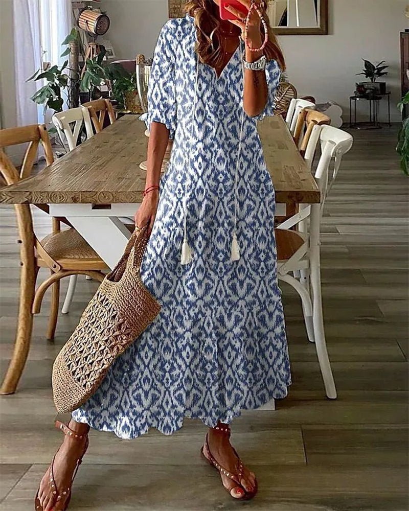 Luna | Bohemian Style Casual Midi Dress