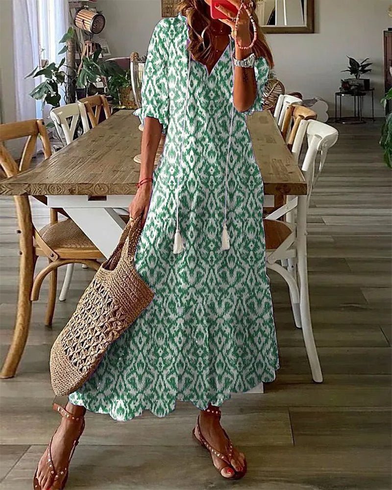 Luna | Bohemian Style Casual Midi Dress
