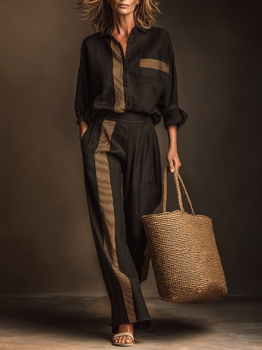 Marisol | Two-Piece Set, Retro Striped