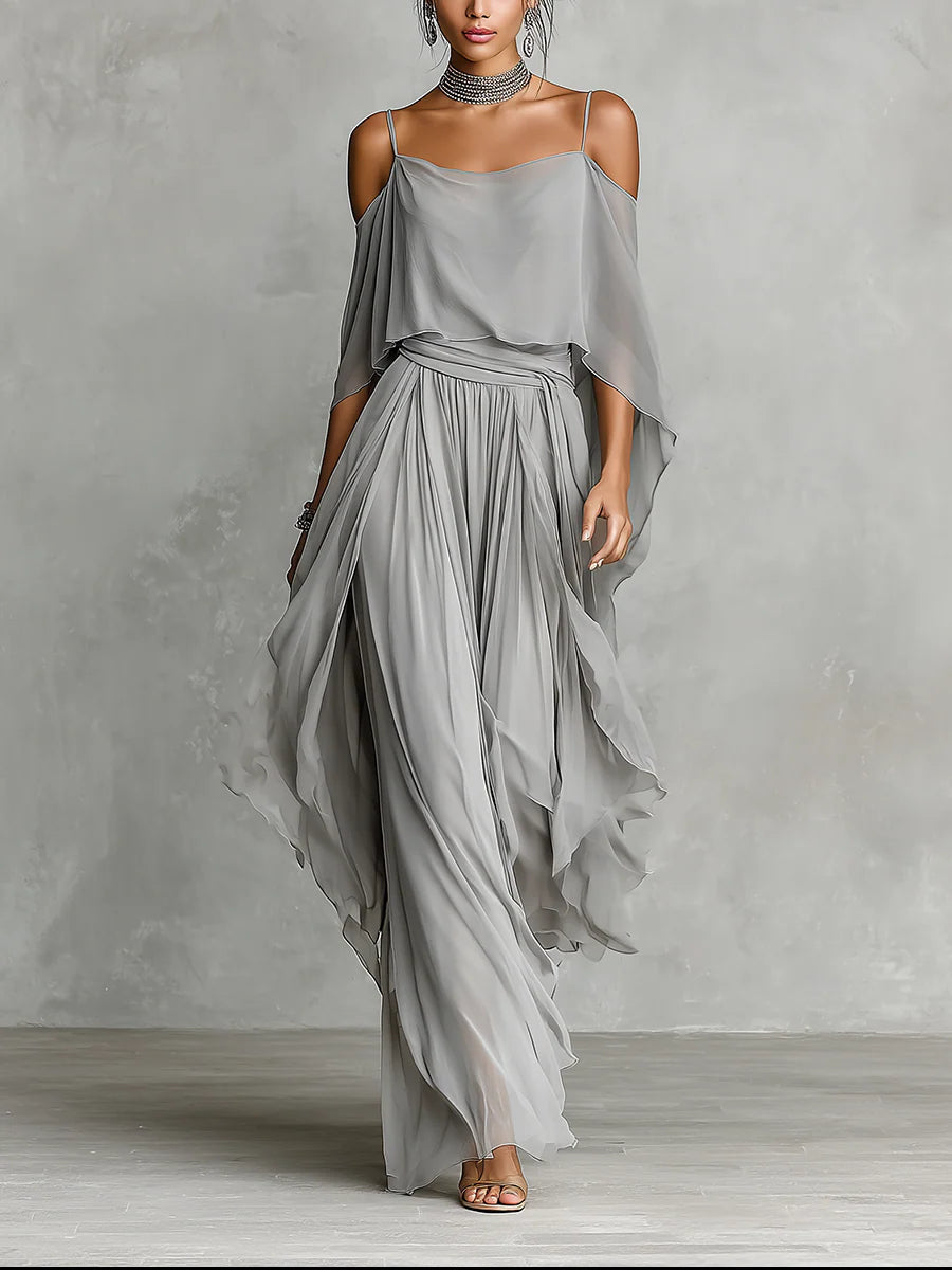 Elena | Off-Shoulder Camisole & Pants Set