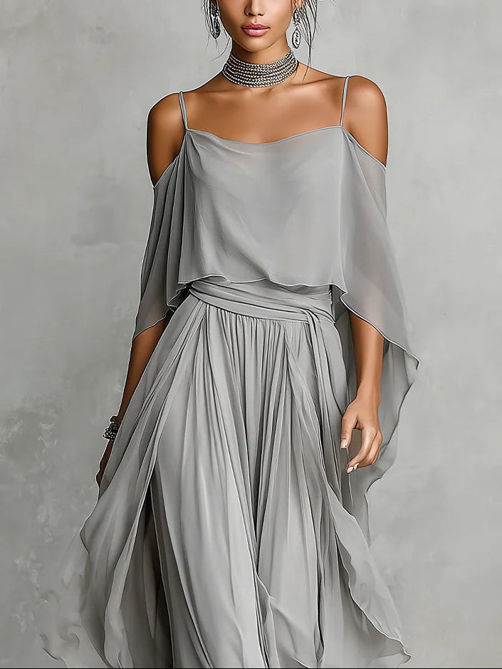 Elena | Off-Shoulder Camisole & Pants Set