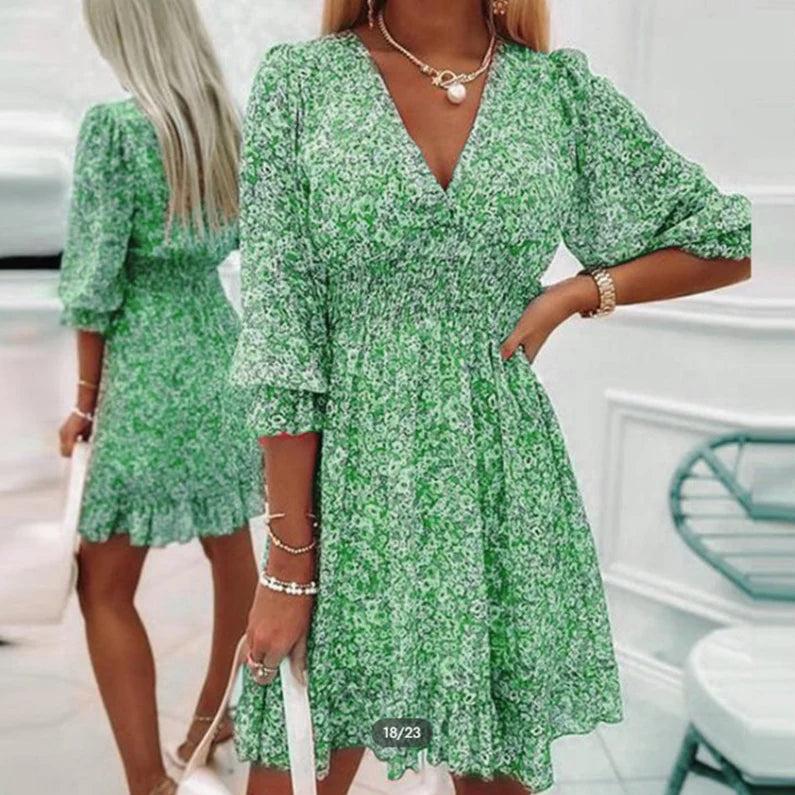 Corisande | Elegant Floral Dress