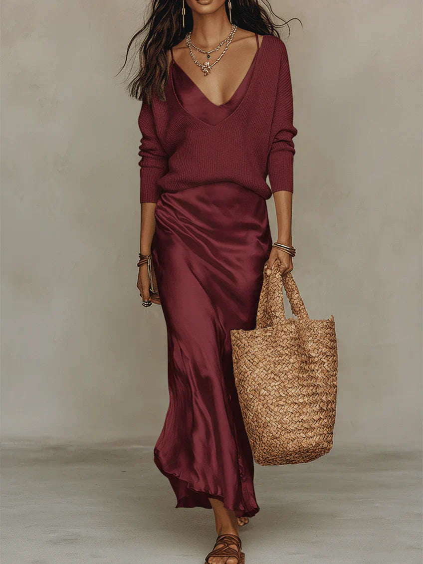 Anaïs – Elegant Midi Dress
