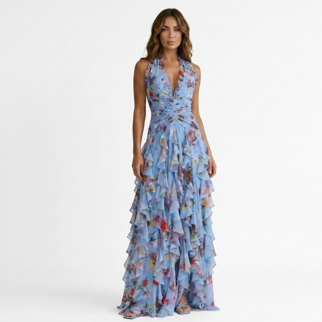 Dora - Maxi Dress with Halter Neckline