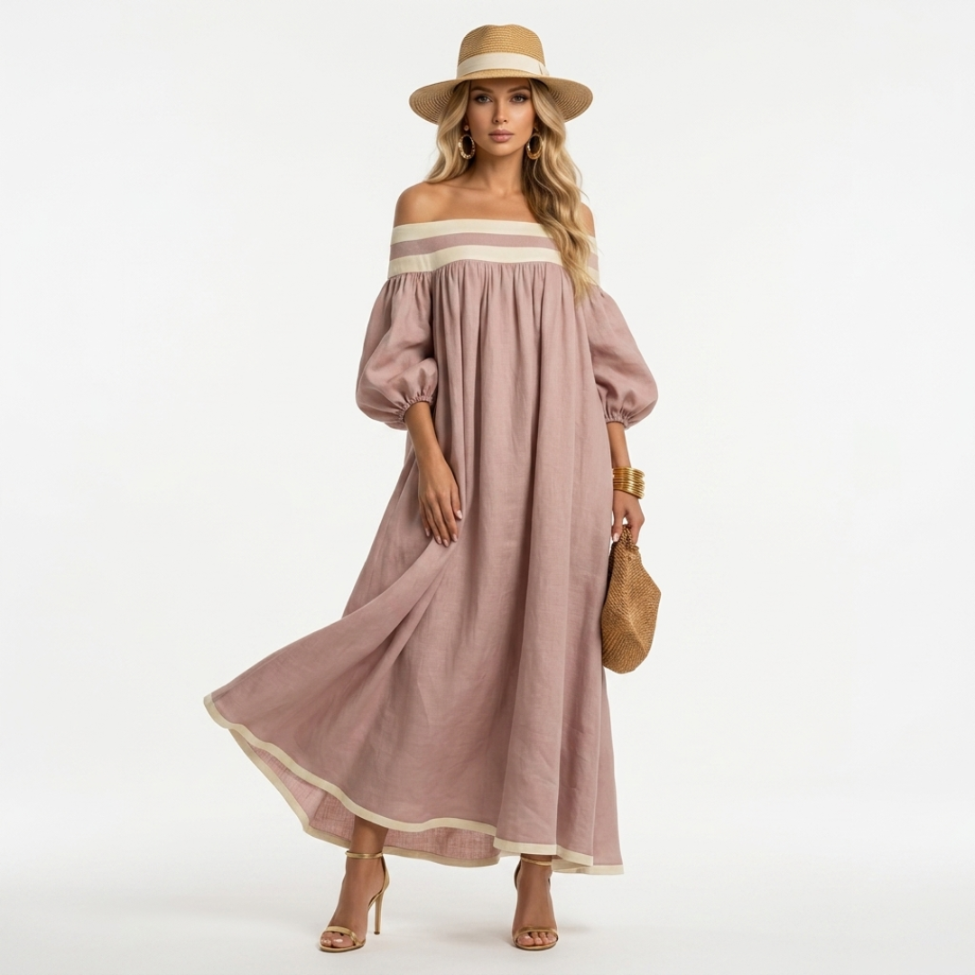 Aspasia - Long Dress with Comfortable Fit