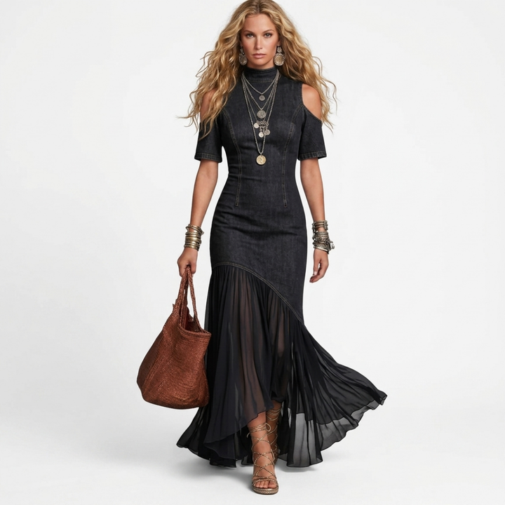 Nicolly - Long Denim Dress