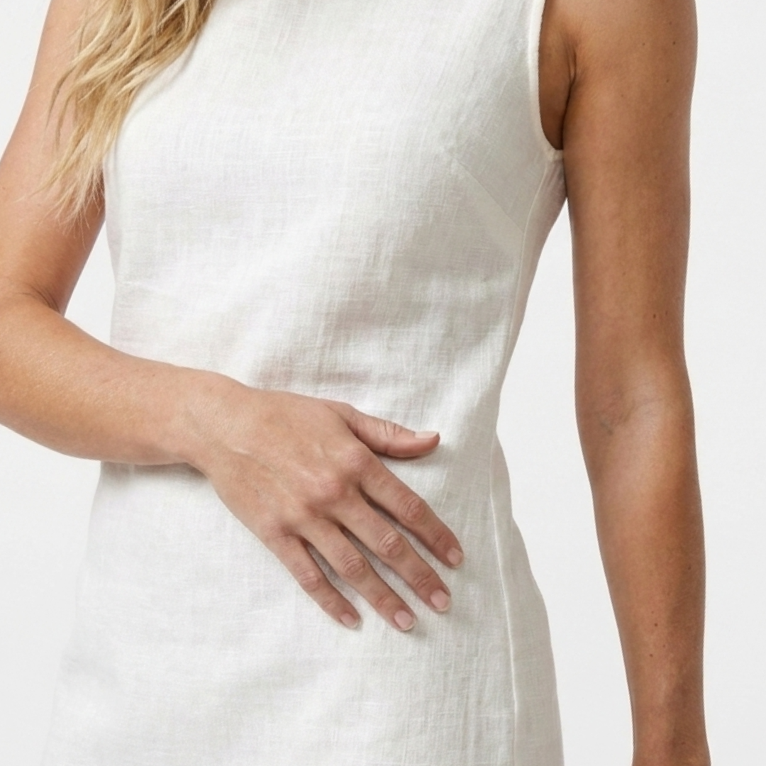 Lídia - Midi dress with ribbed weave