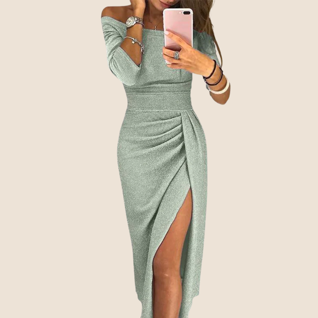 Stella™ | Maxi Dress with Halter Neck