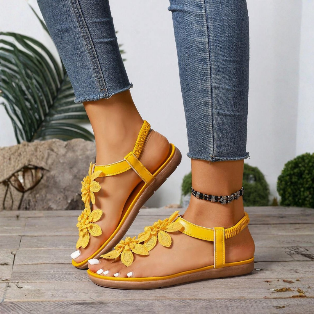 Dahlia | Floral Orthopedic Sandals