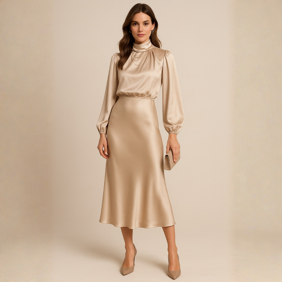 Veronica |  Elegant Midi Dress