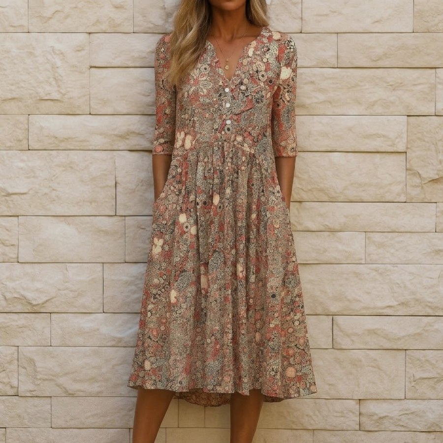 Alyssa | Elegant Dress with V-Neck