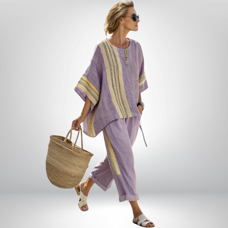Lily | Boho Stripe Set