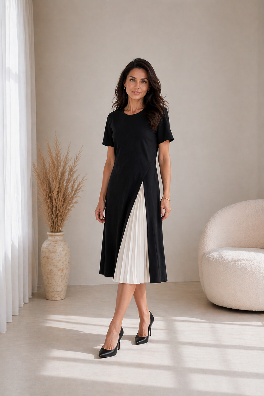 MONIKA | Pleated Midi