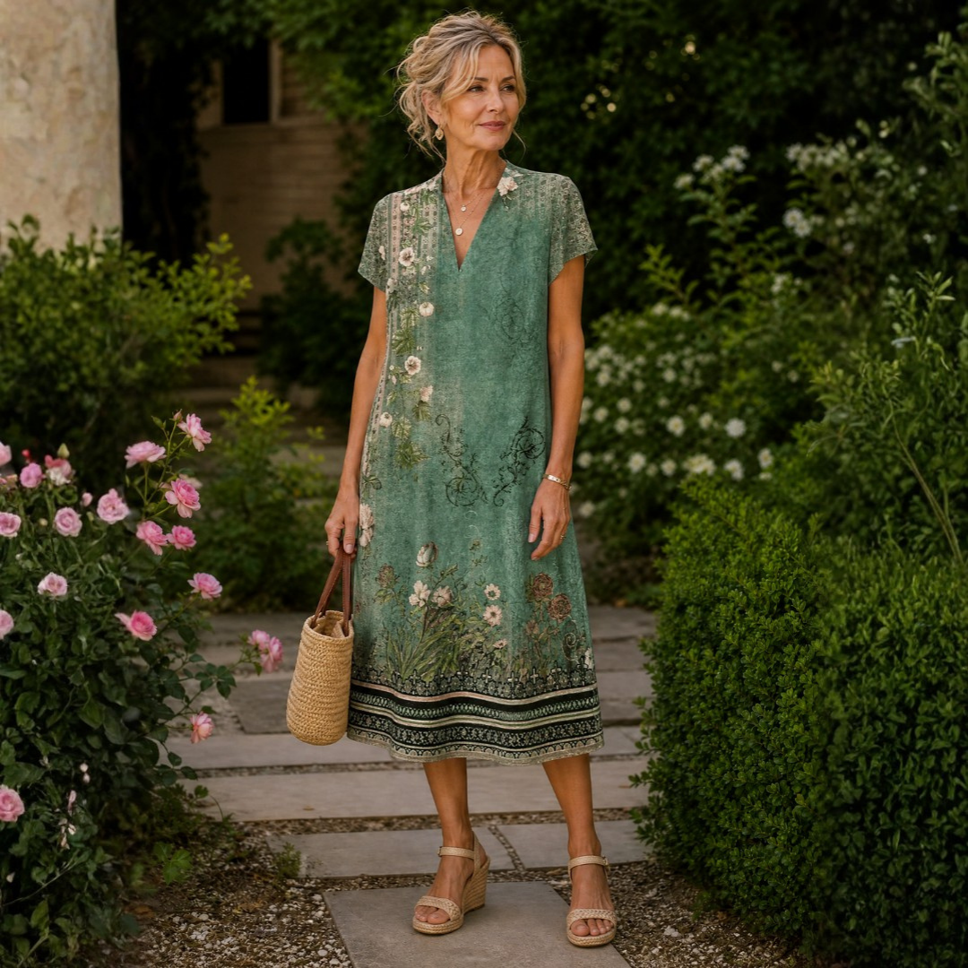 Lucille | Floral Midi Dress