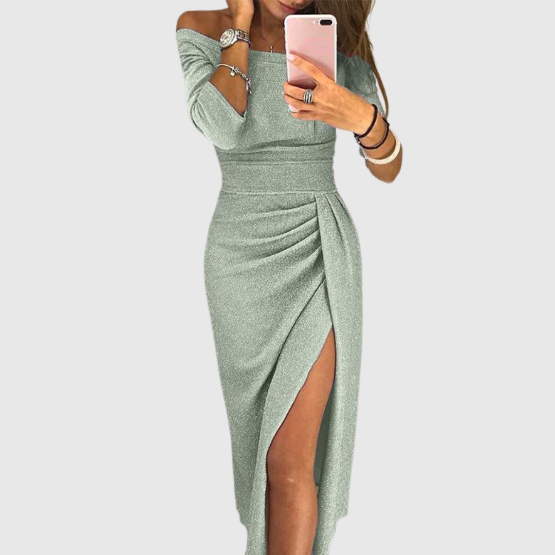 Stella™ | Maxi Dress with Halter Neck
