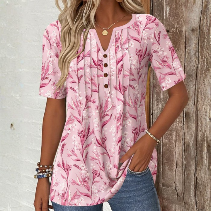 Ellen | Elegant Pleated Blouse