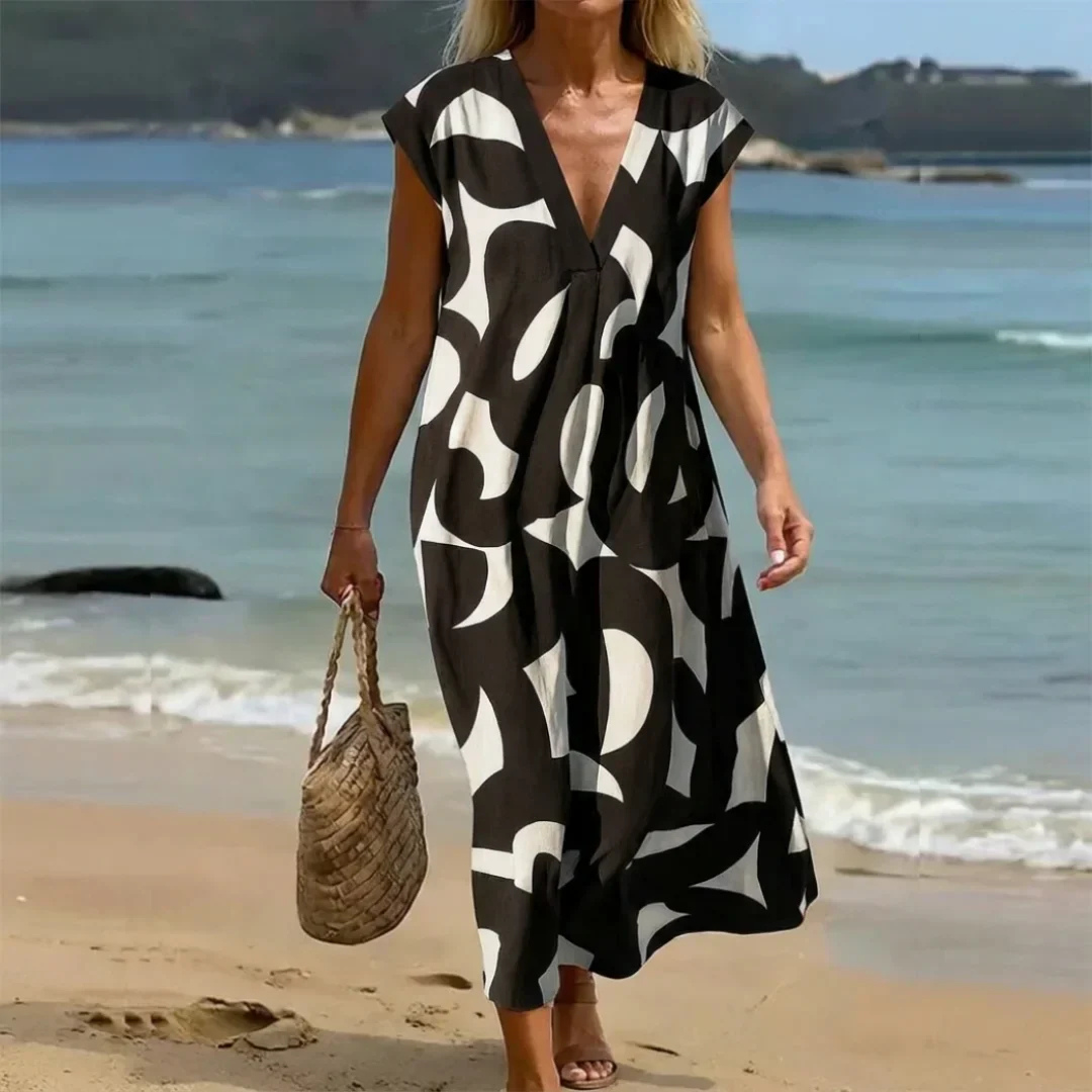 Gloria | Elegant Cutwork Maxi Dress