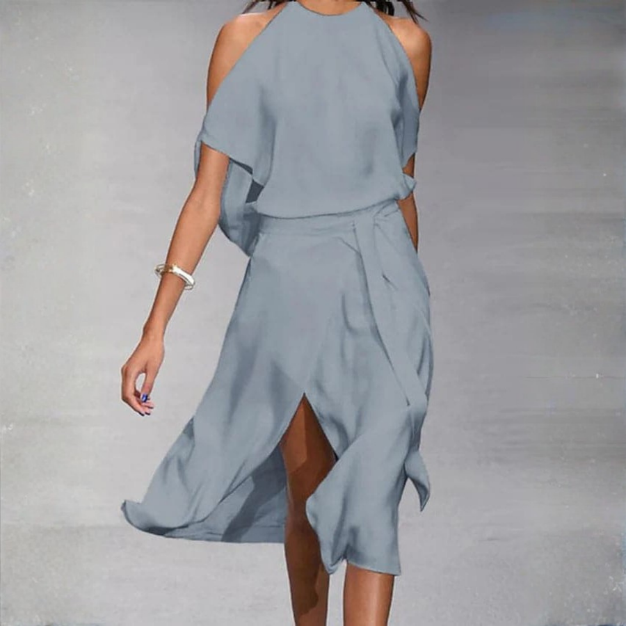 Laurel | Off-Shoulder Midi Dress