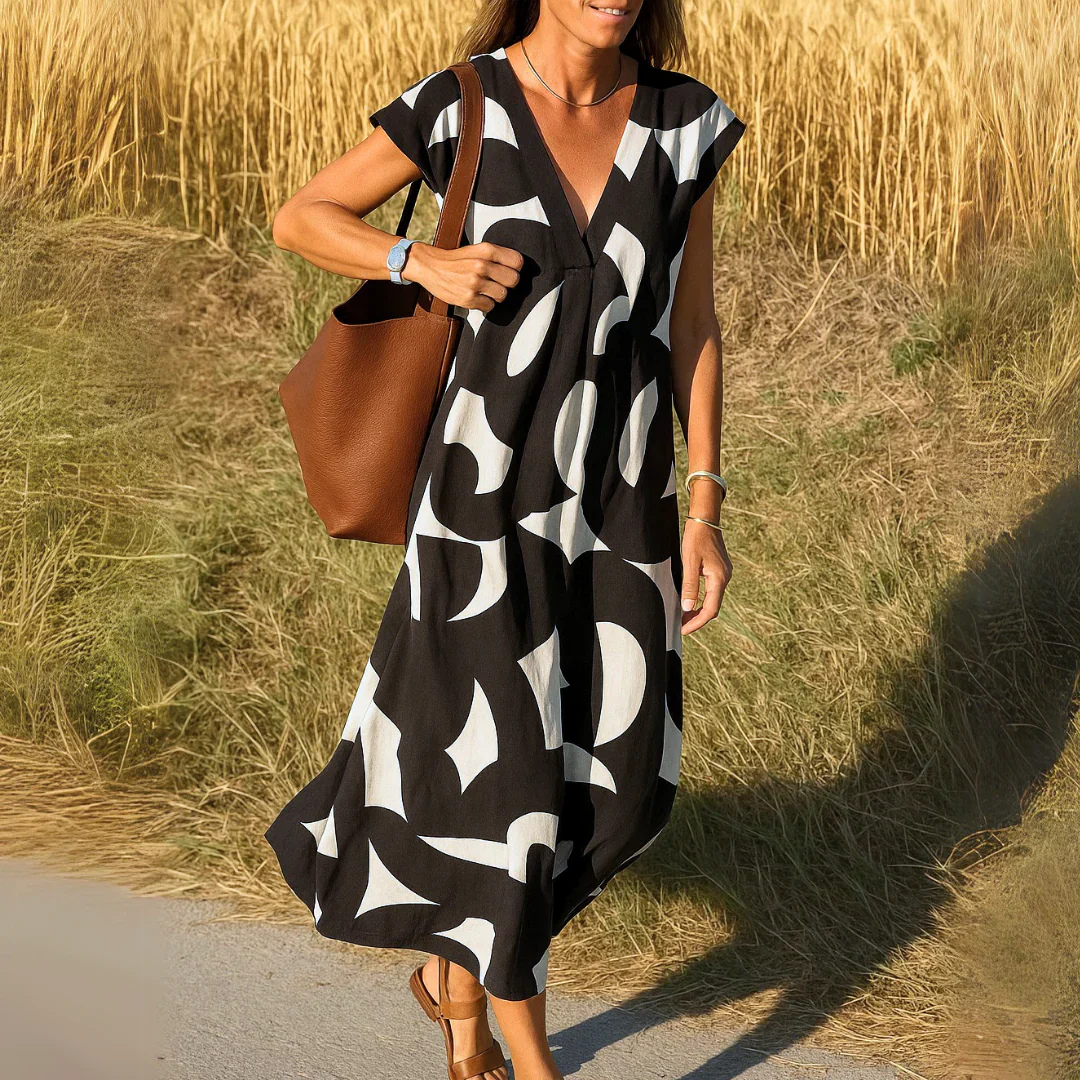 Gloria | Elegant Cutwork Maxi Dress