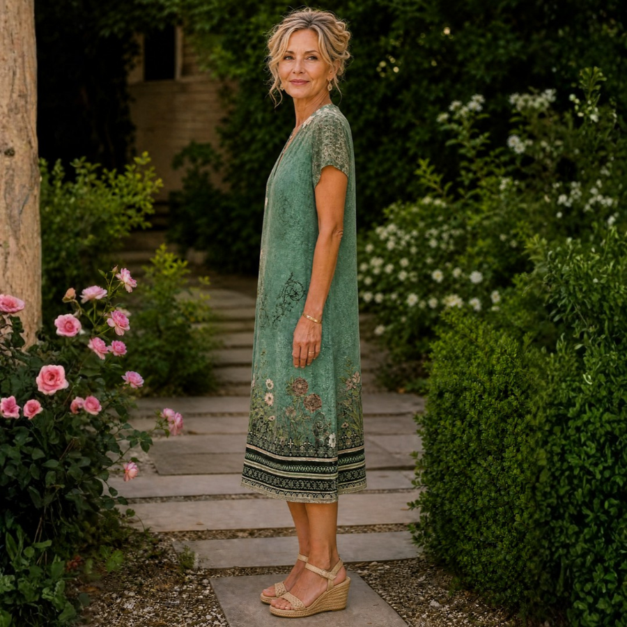 Lucille | Floral Midi Dress