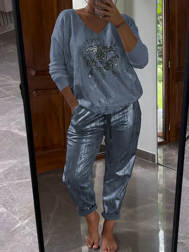Arlise - Chic Casual Two-Piece Ensemble
