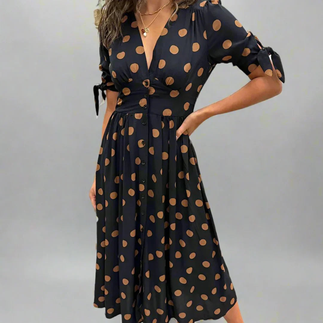Valentina™ | Modern Polka Dot Dress