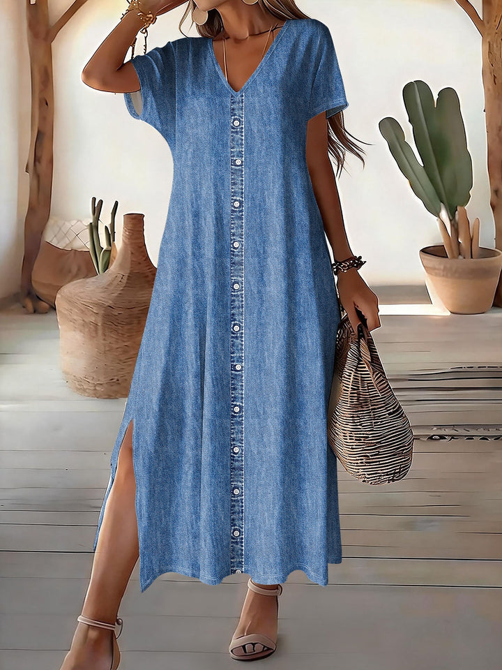 Helen | Denim Stylish Retro Dress