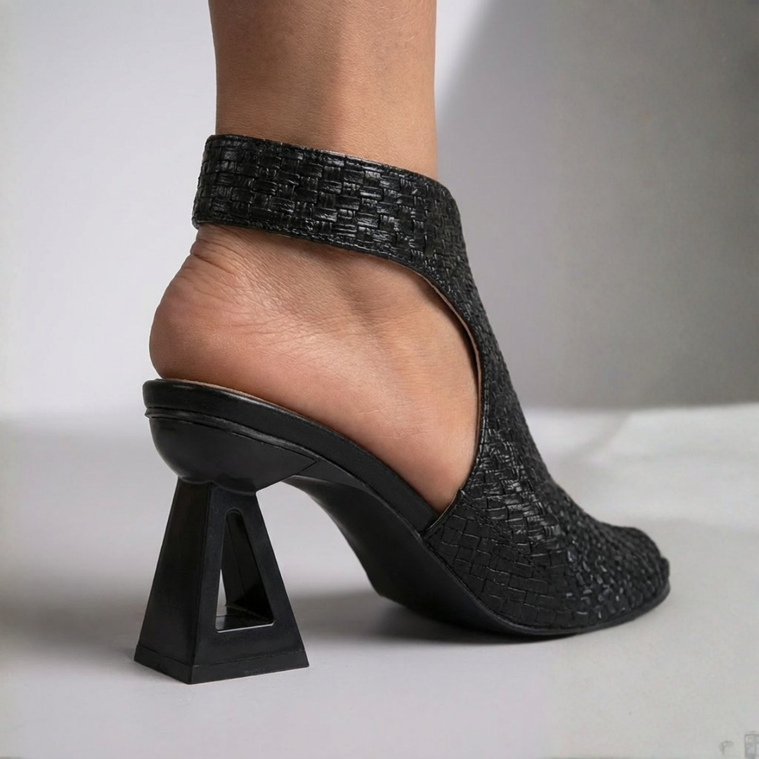 Amelia | Women's Sculpted Weave Heels | Elegant Comfortable