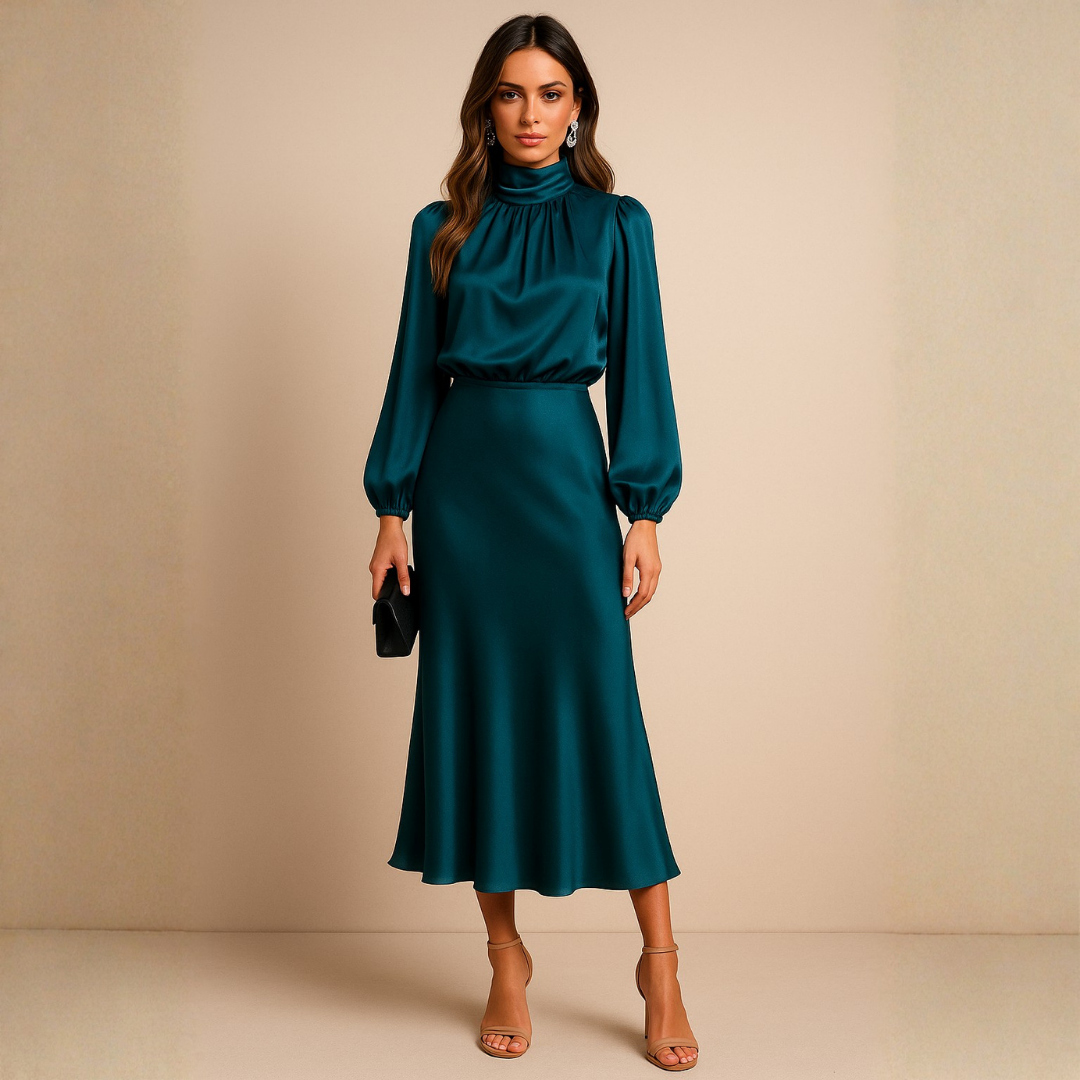 Veronica |  Elegant Midi Dress