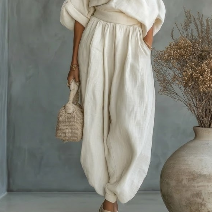 Cassidy | Elegant One-Shoulder Two-Piece Set