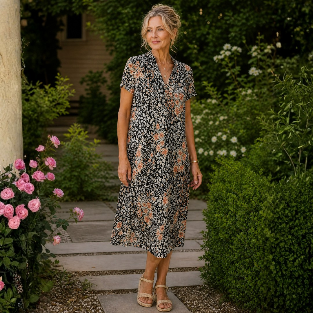 Lucille | Floral Midi Dress