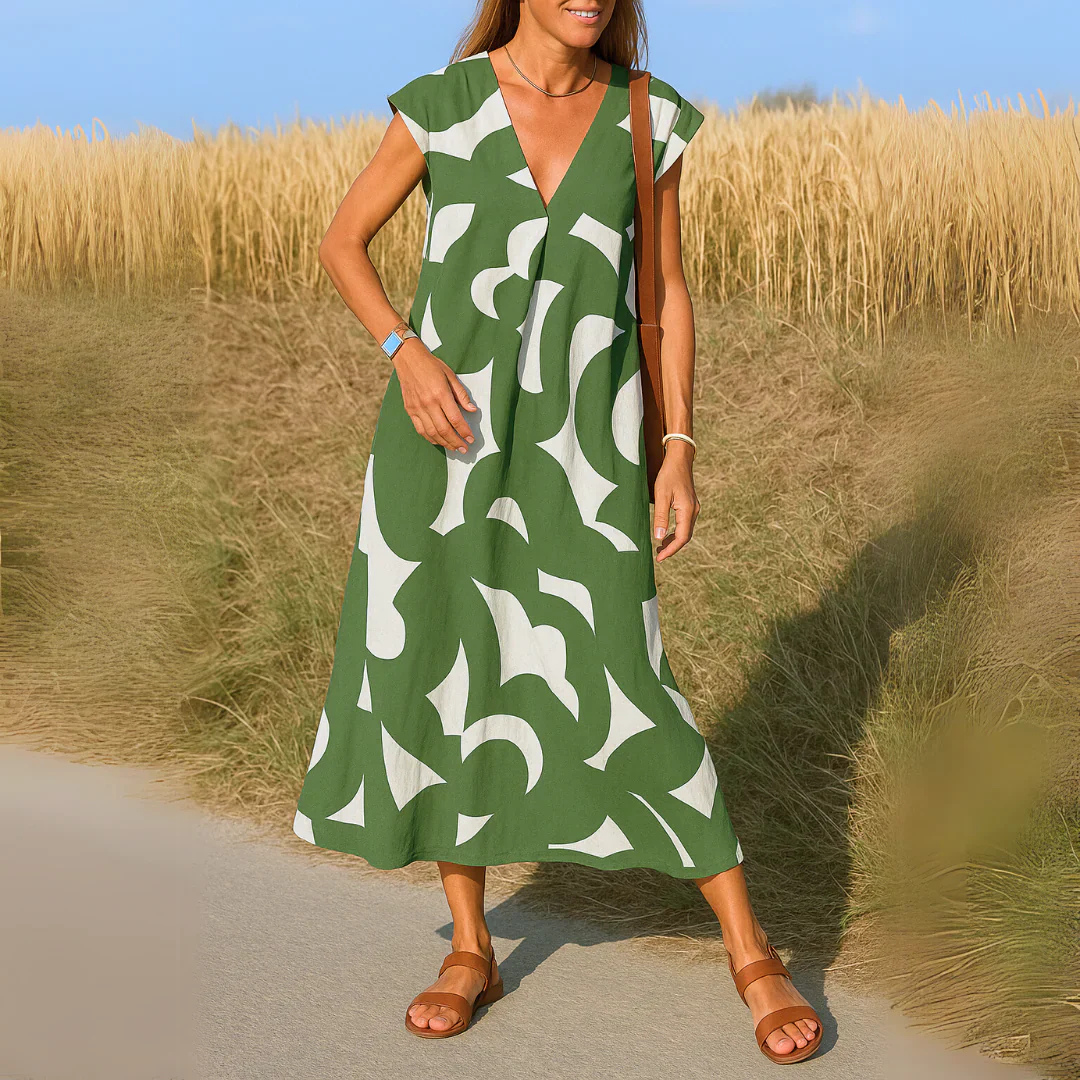 Gloria | Elegant Cutwork Maxi Dress