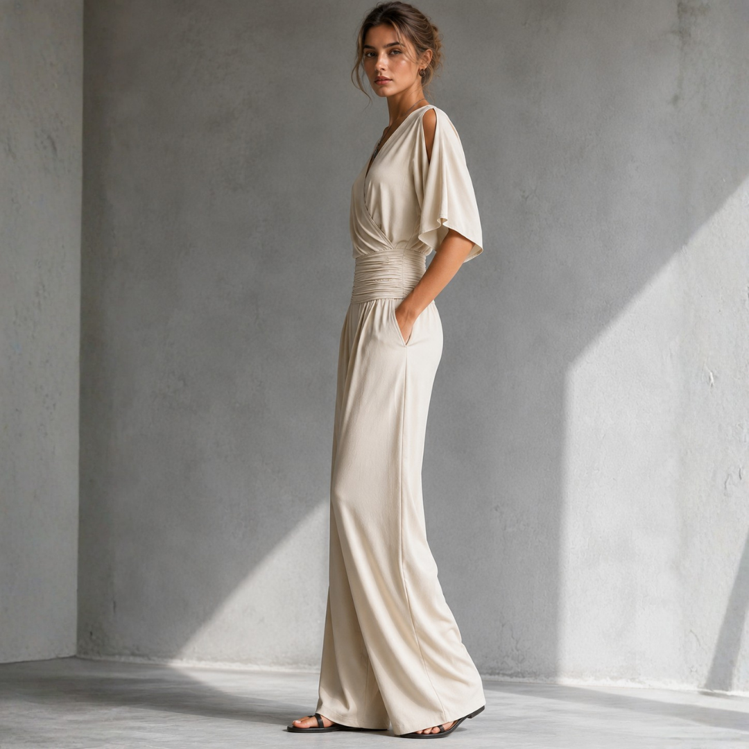 Iris | Elegant Open-Shoulder Jumpsuit