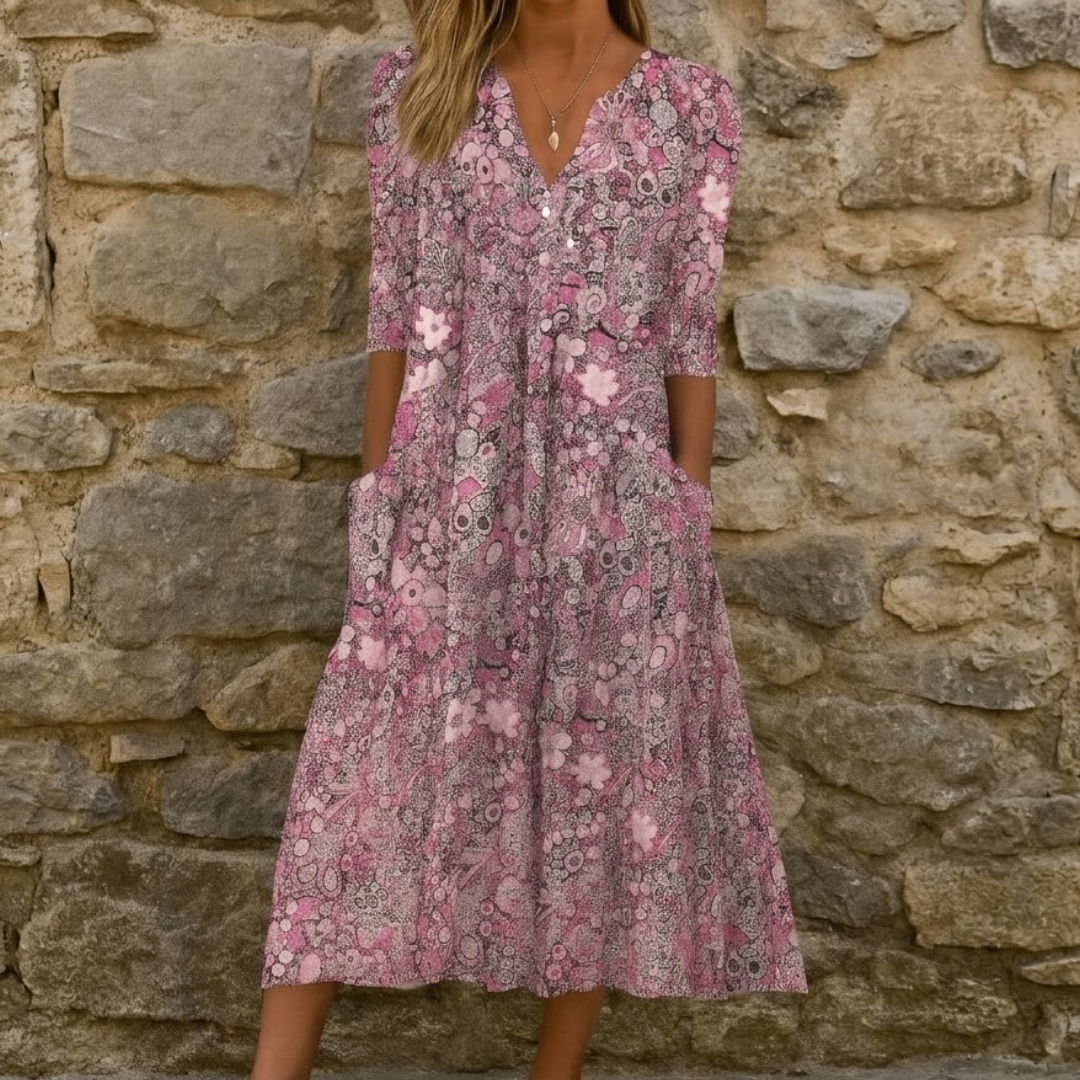 Alyssa | Elegant Dress with V-Neck