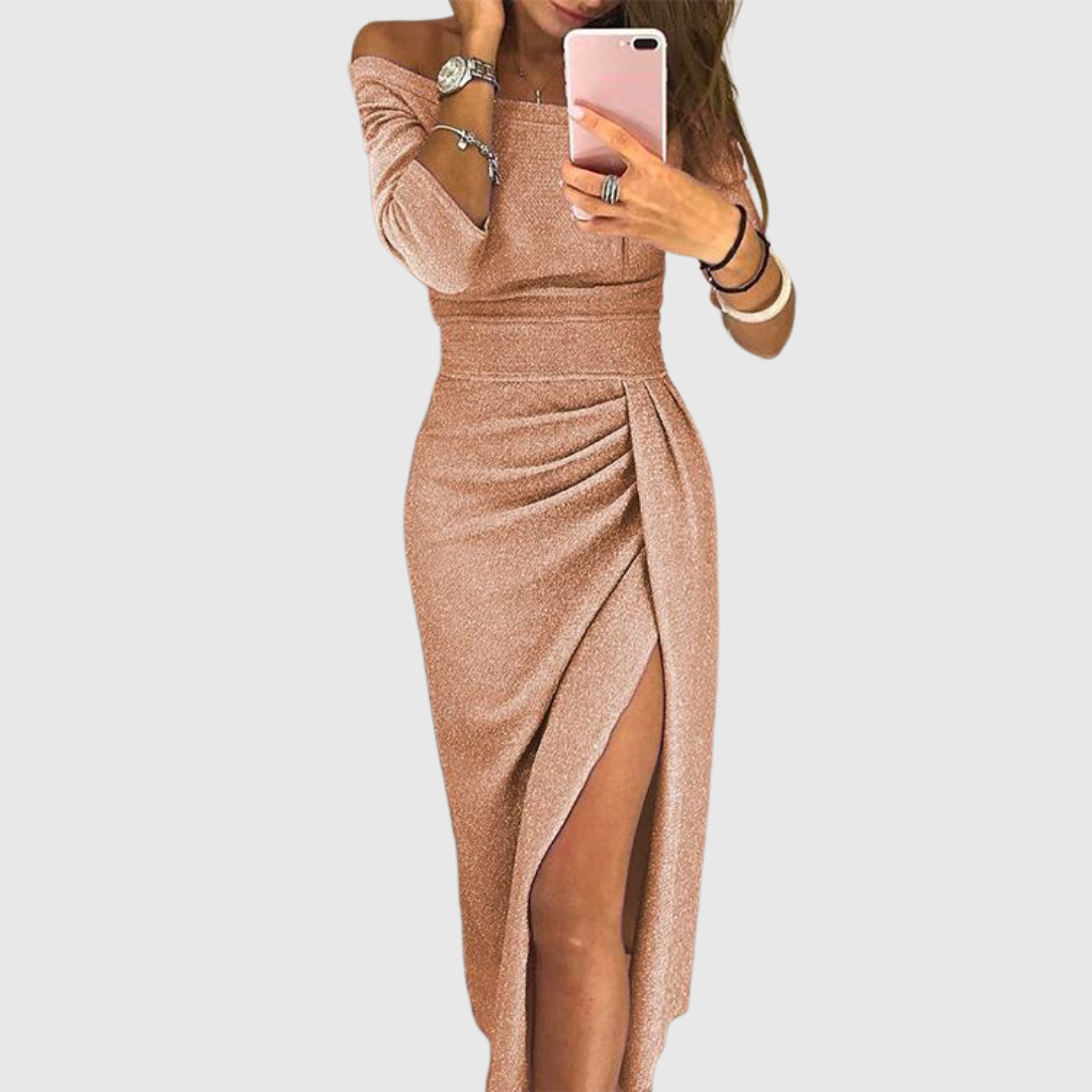 Stella™ | Maxi Dress with Halter Neck