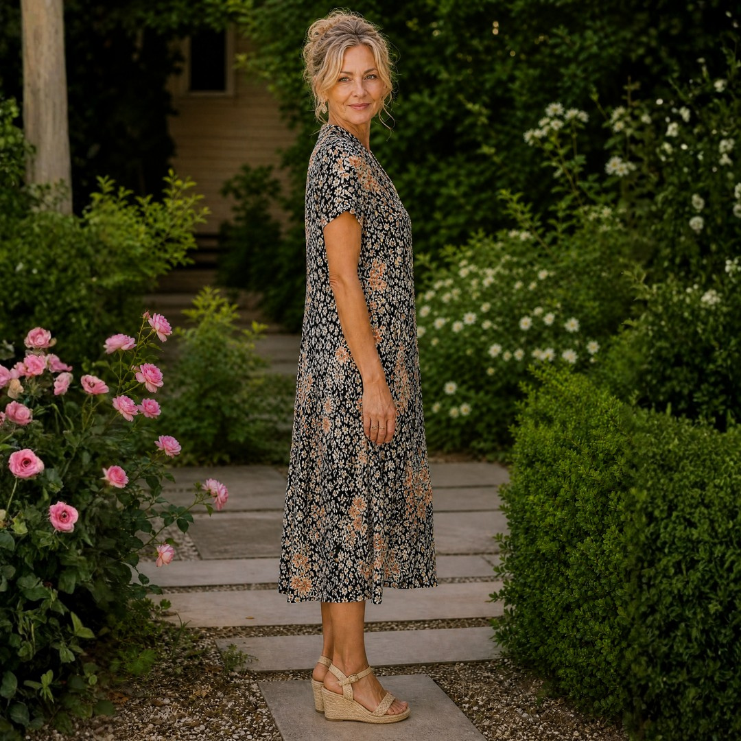 Lucille | Floral Midi Dress