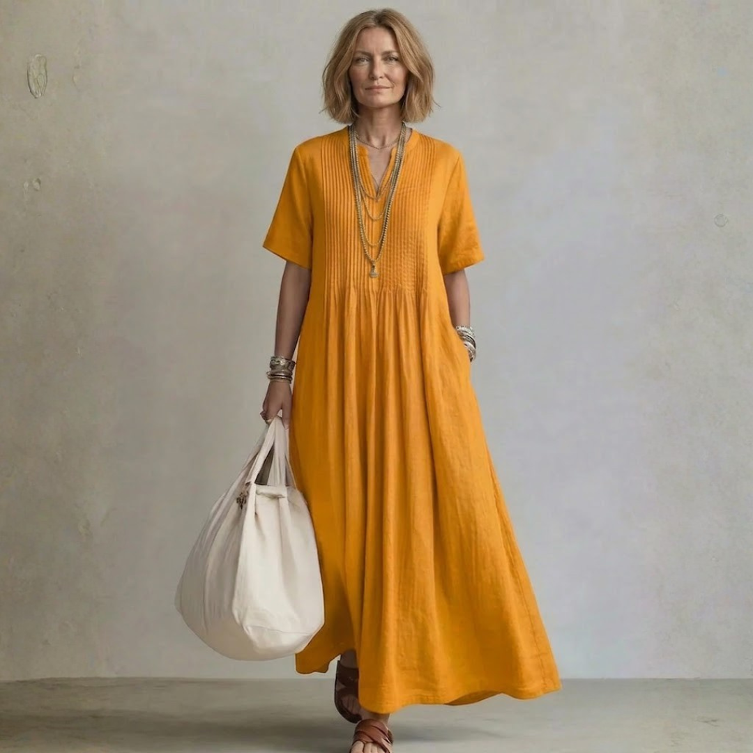 Samantha | Pleated Dress