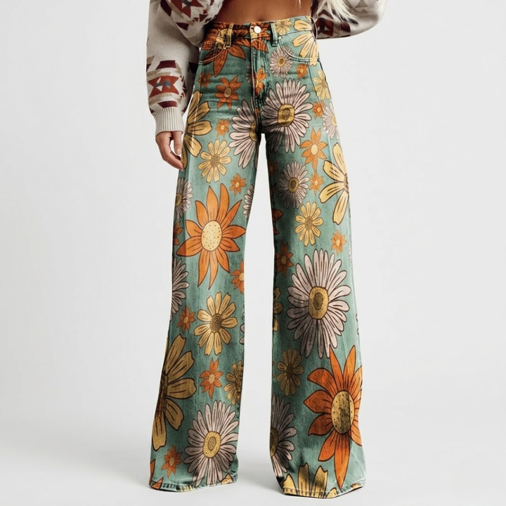 Jade - Palazzo Pants Floral
