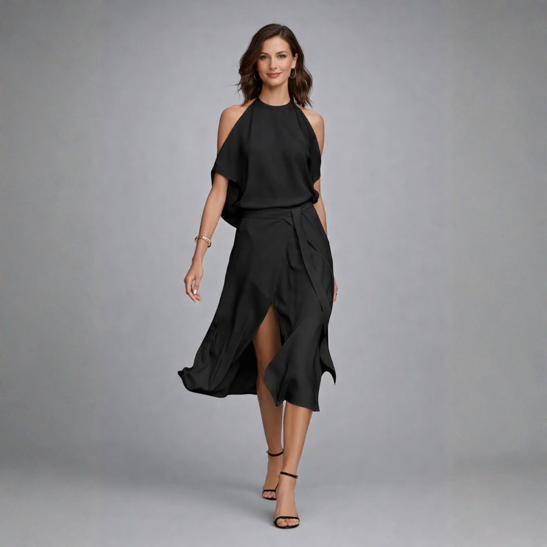 Laurel | Off-Shoulder Midi Dress