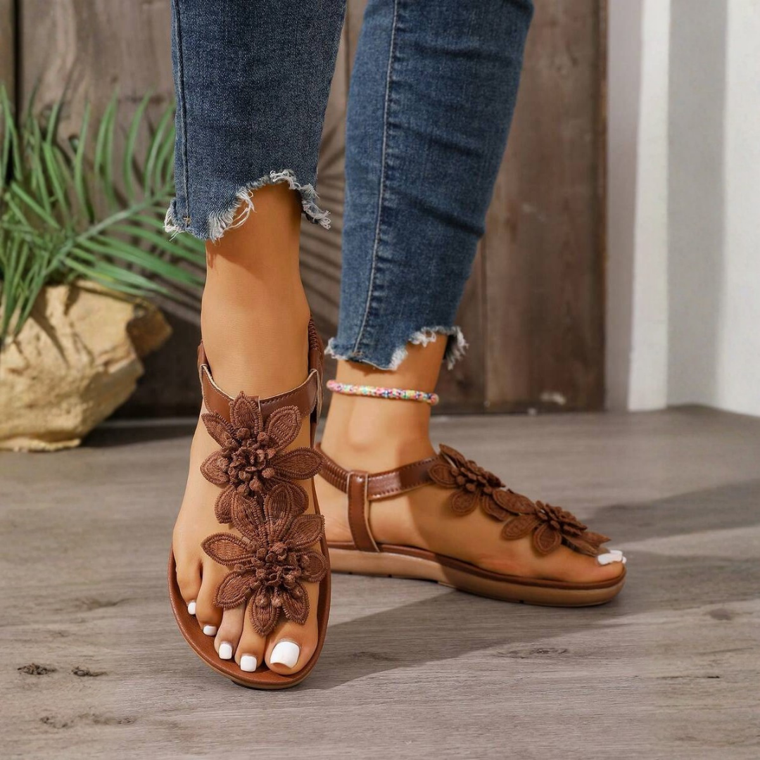Dahlia | Floral Orthopedic Sandals