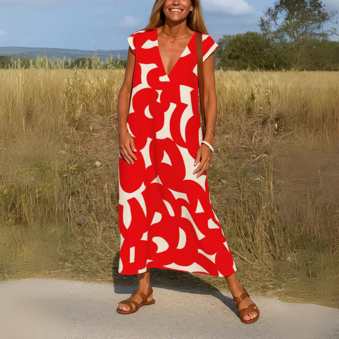 Gloria | Elegant Cutwork Maxi Dress