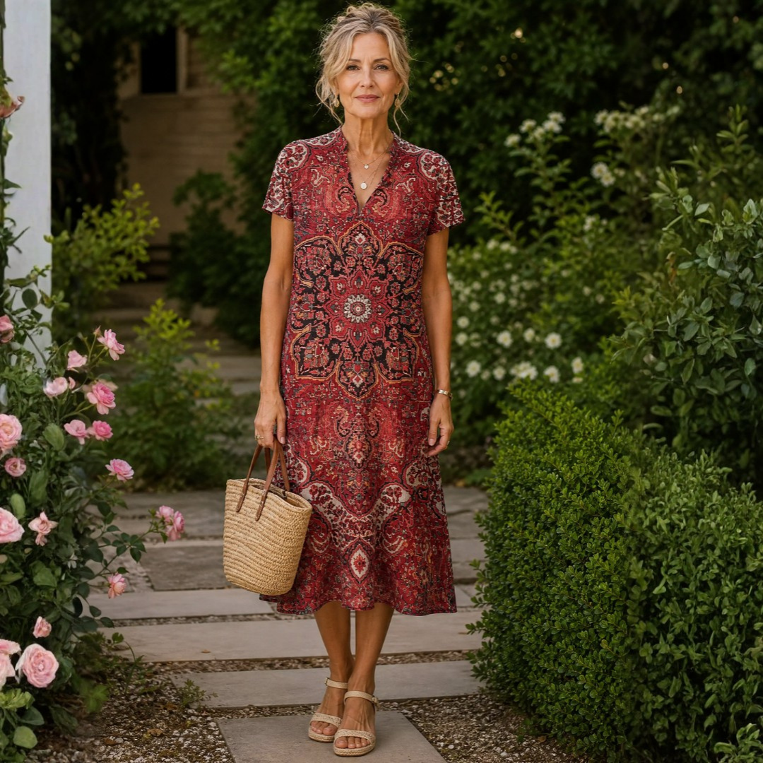 Lucille | Floral Midi Dress