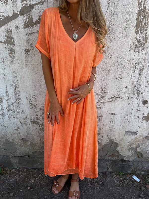Marisol | Flowy Maxi Dress with V-Neck