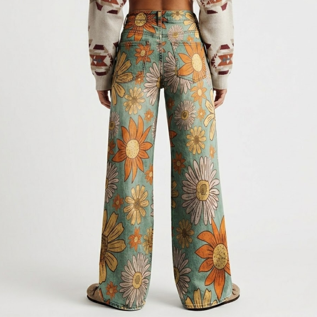 Jade - Palazzo Pants Floral