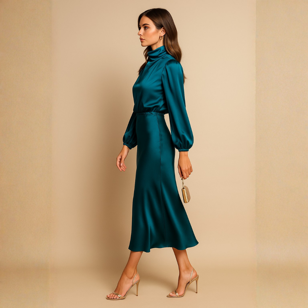 Veronica |  Elegant Midi Dress
