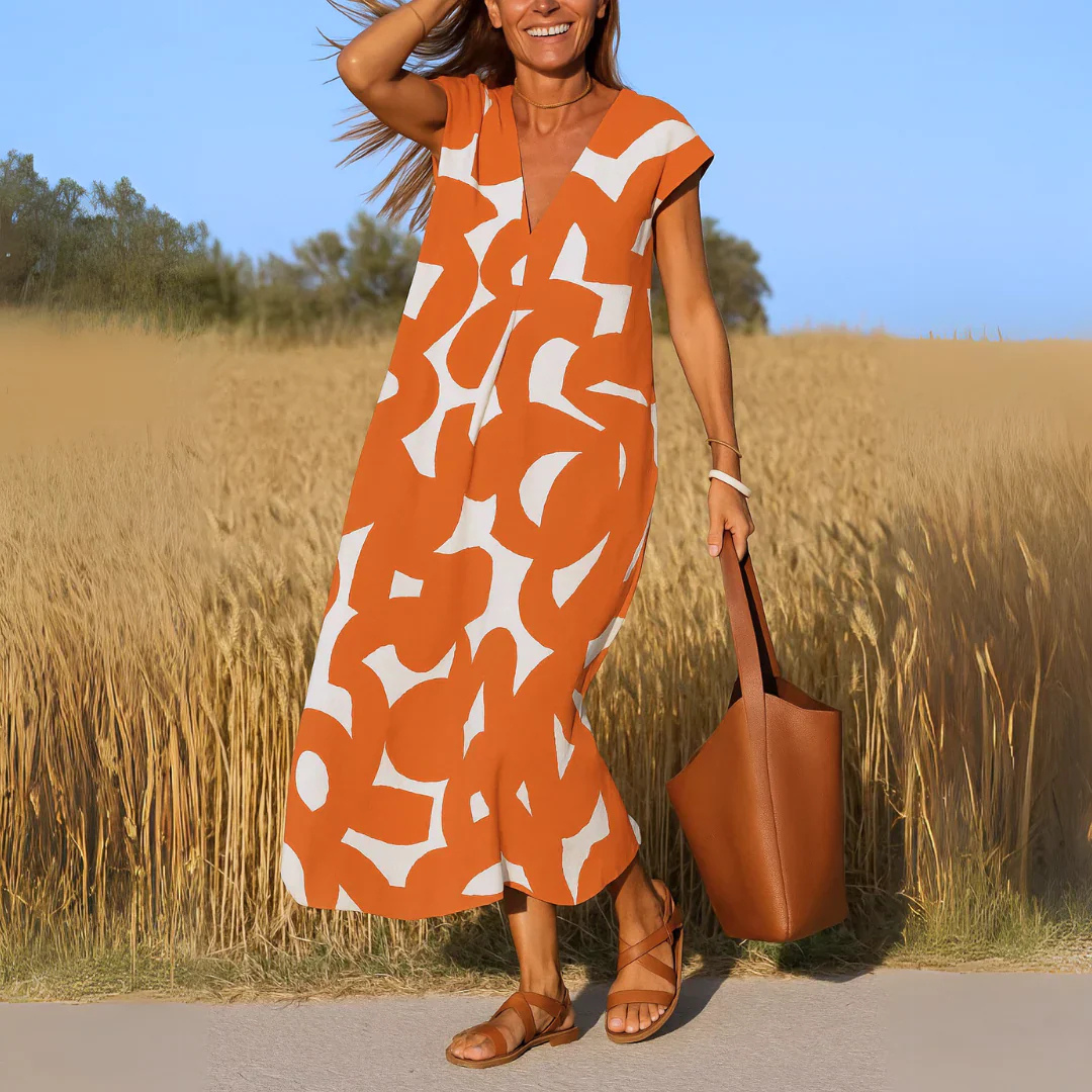 Gloria | Elegant Cutwork Maxi Dress