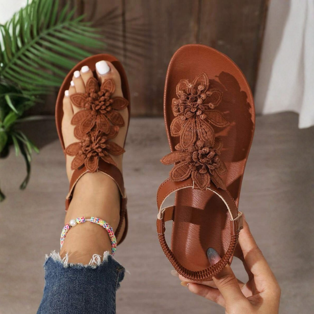Dahlia | Floral Orthopedic Sandals