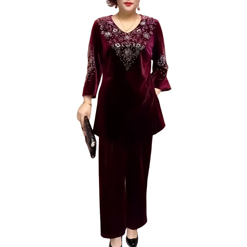 Elvire - Elegant Two-Piece Velvet Set