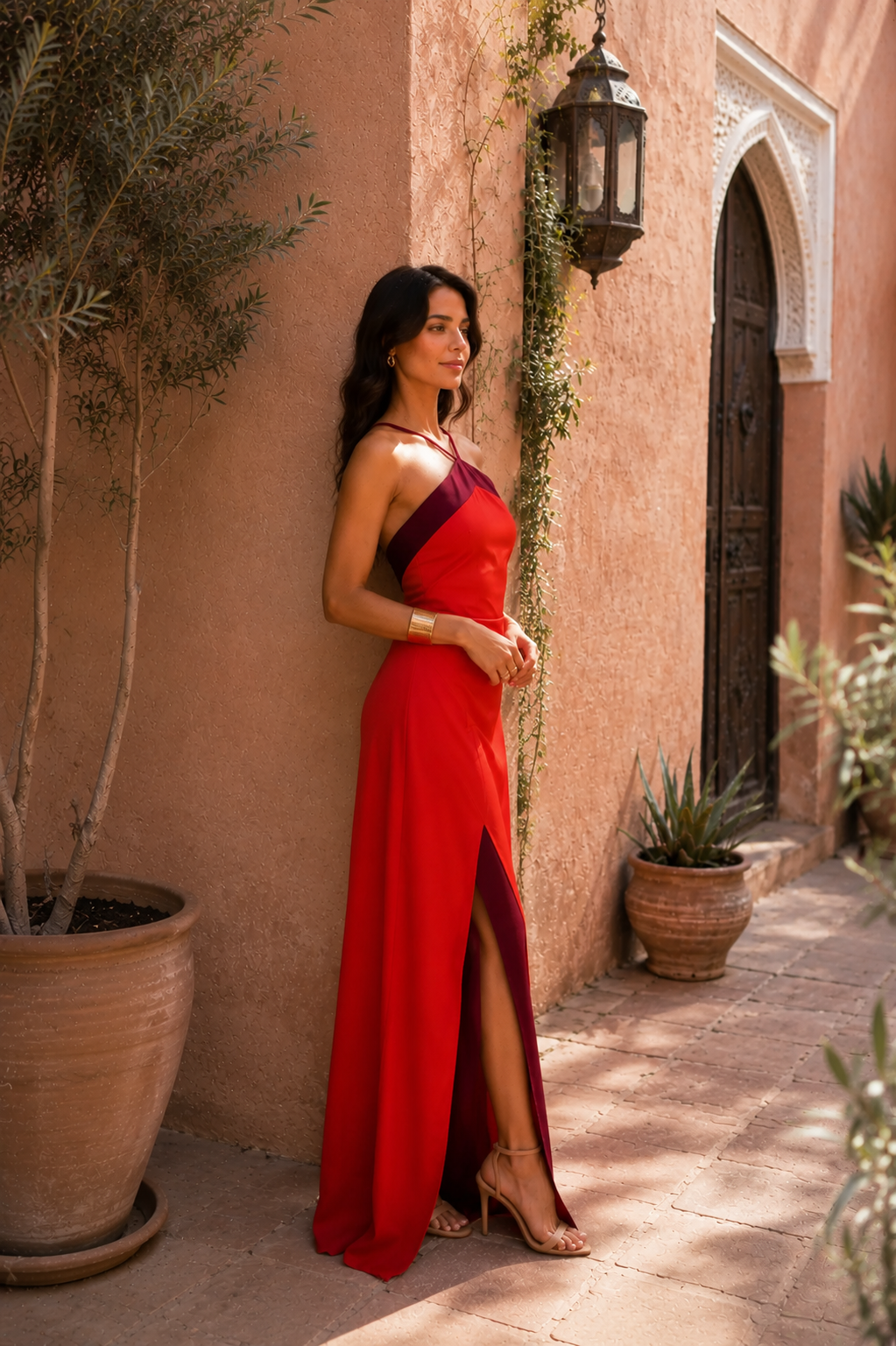 Oasis Dress in Red