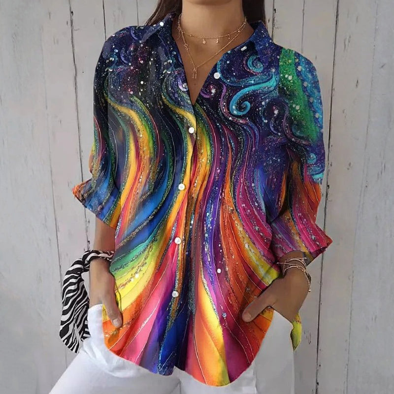 Marja | Colourful Gradient Blouse